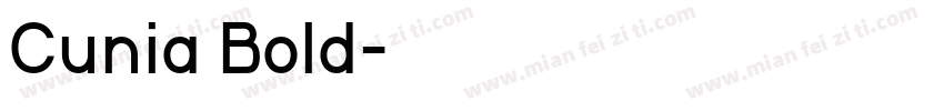 Cunia Bold字体转换